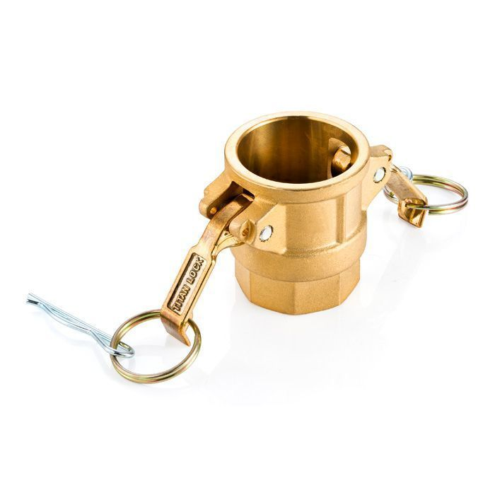 Камлок латунный тип D розетка, внутр. резьба BSP 2", TL200DBR TITAN LOCK