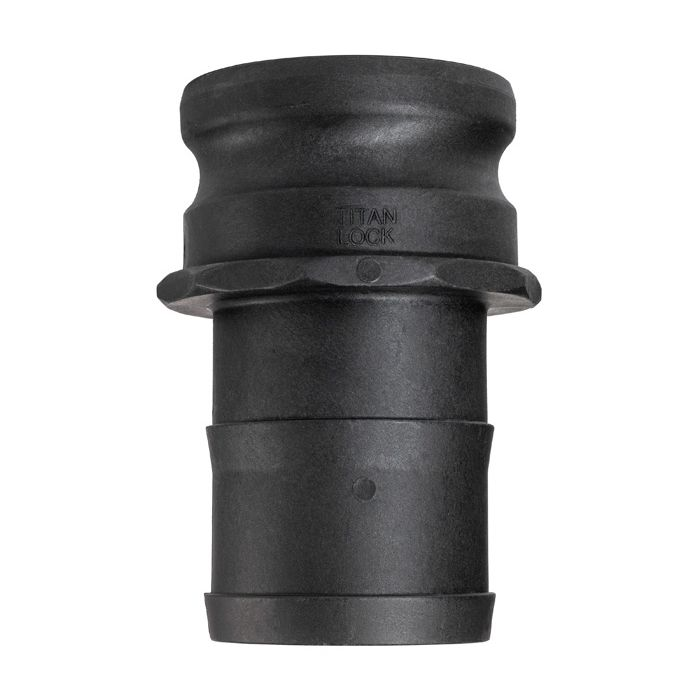 Камлок полипропиленовый тип E, ниппель с хвостовиком 4", TL400EPP TITAN LOCK