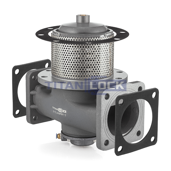 Пневматический донный клапан, Т-образный, алюминий, 4in, TL400PBV-T TITAN LOCK