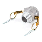 Камлок алюминиевый тип B розетка, наруж. резьба NPT 1 1/2", TL150BALN TITAN LOCK
