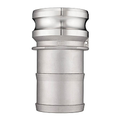 Камлок нержавеющий тип E, ниппель с хвостовиком 6", AISI304, TL600ESS TITAN LOCK