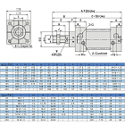 Пневмоцилиндр серии SC, 40X50, TLP-PC40X50SC TITAN LOCK