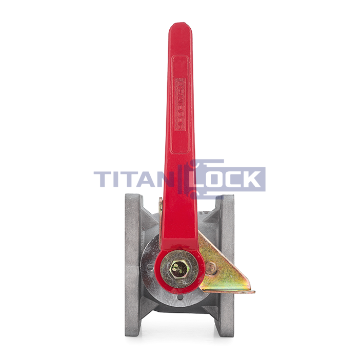 Кран шаровый для бензовоза, квадратный фланец, алюм., DN50, TL200BVSF-AL TITAN LOCK