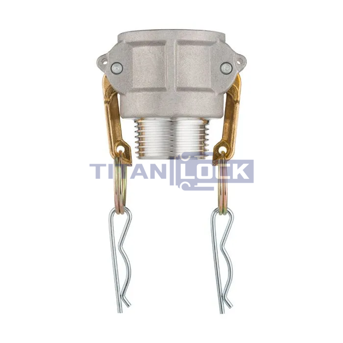 Камлок алюминиевый тип B серия "EcoLine" розетка, наруж. резьба BSP 2 1/2", TL250BAL-EL TITAN LOCK