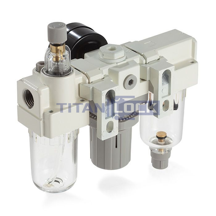 Блок подготовки воздуха AC 3000-03, 3/8" 2000 л/мин, TLP-AC3000-03 TITAN LOCK