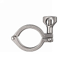 Хомут CLAMP одноосевой DN125 нерж. 304,фланец 155мм, DIN TL125CLC-2 TITAN LOCK