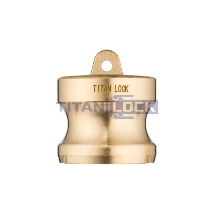Камлок латунный тип DР, заглушка для розетки 1 1/4", TL125DPBR TITAN LOCK