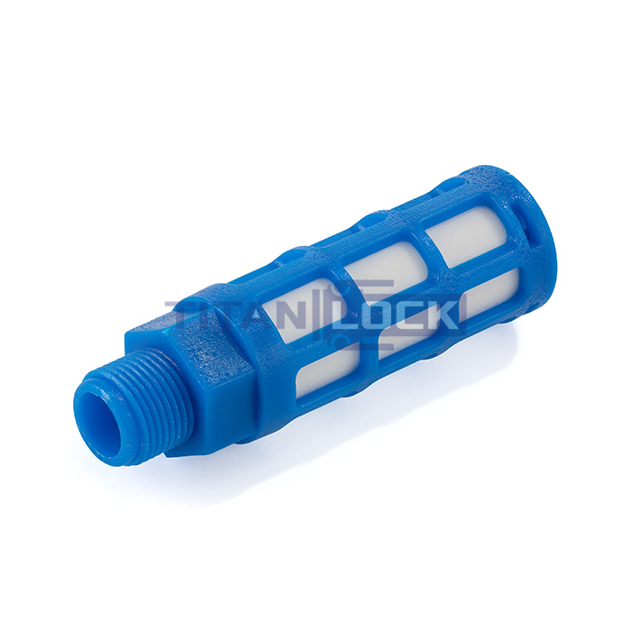 Пневмоглушитель пластиковый тип PSL, наруж. резьба 3/8", TLP-PSL-03 TITAN LOCK