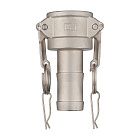 Камлок нержавеющий тип C, розетка с хвостовиком 1", AISI316 , TL100CSS316 TITAN LOCK