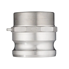 Камлок нержавеющий тип F ниппель, наруж. резьба BSP 6", AISI304, TL600FSS TITAN LOCK