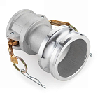 Камлок алюминиевый тип DА (переходник розетка 1 1/2" х ниппель 2"), TL1520DAAL TITAN LOCK