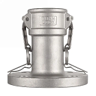Камлок нержавеющий тип FC, розетка с фланцем 3/4", AISI316, TL75FCSS TITAN LOCK