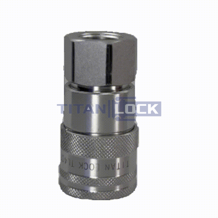 БРС серия C, ISO 16028, розетка, нерж. сталь 304, 1/2in TL4CF-S TITAN LOCK