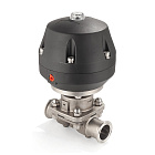 Мембранный клапан нерж.316 типа clamp, с пневмоприводом (полипроп.), DN50 DIN TL50DVCL-PP TITAN LOCK