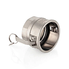 Камлок нержавеющий тип D розетка, внутр. резьба BSP 4", AISI304, TL400DSS TITAN LOCK