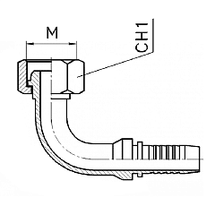 Фитинг DN 20 DK (Г) M33X2 (90), TL-DK20F33X2-90 TITAN LOCK