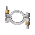 Хомут CLAMP двухболтовый усиленный DN50 нерж.304, DIN TL50CLCR TITAN LOCK