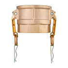 Камлок латунный тип D розетка, внутр. резьба BSP 3", TL300DBR TITAN LOCK