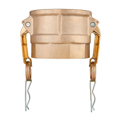 Камлок латунный тип D розетка, внутр. резьба BSP 4", TL400DBR TITAN LOCK