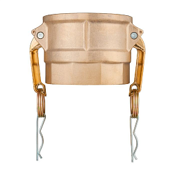 Камлок латунный тип D розетка, внутр. резьба BSP 3", TL300DBR TITAN LOCK