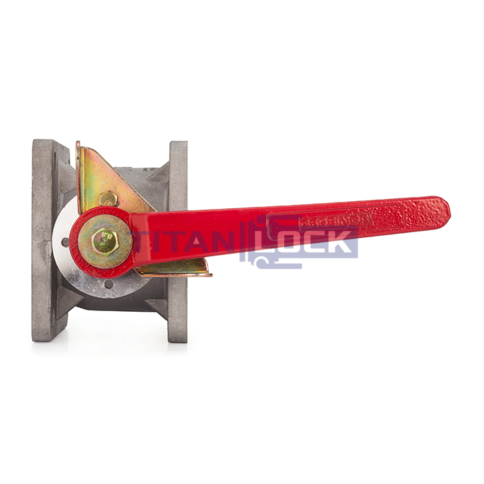 Кран шаровый для бензовоза, квадратный фланец, алюм., DN50, TL200BVSF-AL TITAN LOCK