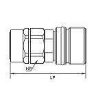 БРС серия N (CVV, ISO 14541) резьбовая, ниппель, оцинк. сталь, 1/4in TL2NM TITAN LOCK