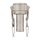 Камлок нержавеющий тип С, розетка с хвостовиком 1", AISI304, TL100CSS TITAN LOCK