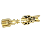 БРС серия D, ISO 6150 B, ниппель, внутр.резьба, латунь, 1/2in TL4DM-B TITAN LOCK