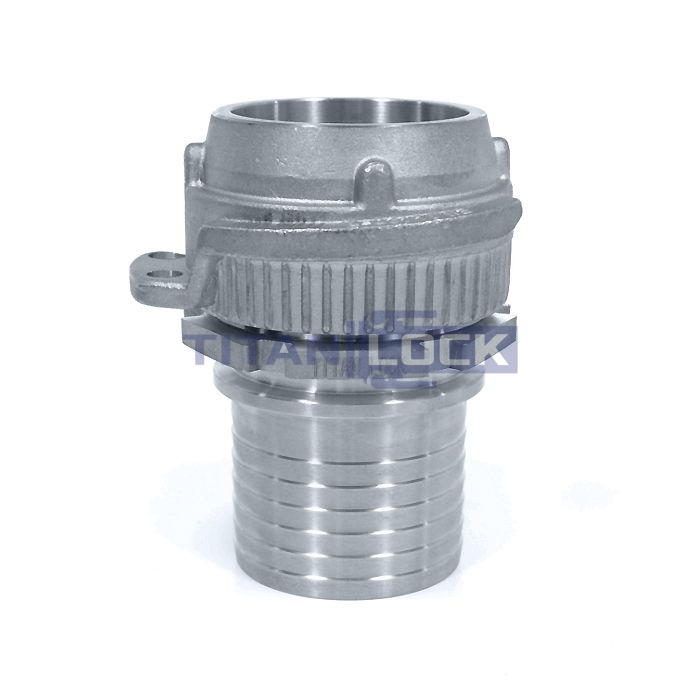 Соединение TankWagen, комплект (штуцер VK + штуцер под рукав), нерж. сталь, TLVKS50SS TITAN LOCK