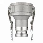Камлок нержавеющий тип DА (переходник розетка 2 1/2" х ниппель 2"), TL2520DASS TITAN LOCK