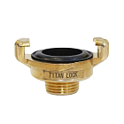 Универсальное соединение для воды NEPTUN (GEKA) с наружной резьбой BSP 3/4", латунь, TLNPM3/4-BR TITAN LOCK