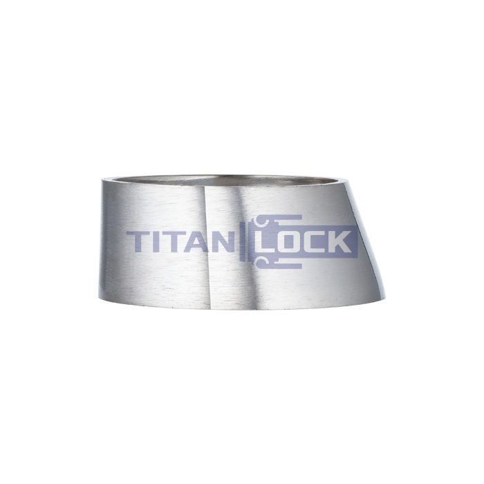 Переходник эксцентрический приварной, DN 40 x DN 25, нерж. сталь 316, TLWER40-25SS TITAN LOCK