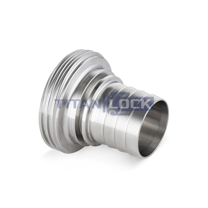 Резьбовой штуцер под рукав DIN 11851 DN40 нерж. 304 TL40THRS TITAN LOCK