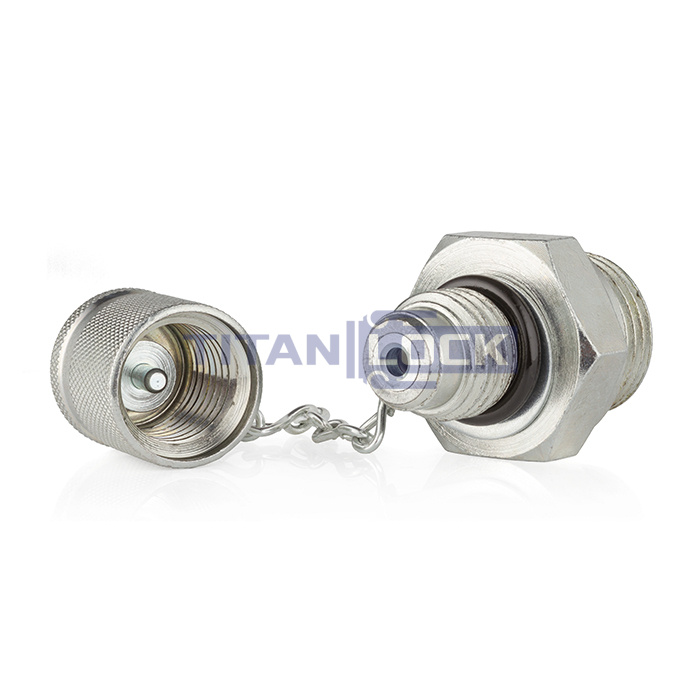 Точка контроля давления, резьба BSP 1/8-М16Х1,5, TL1/8PСP1,5 TITAN LOCK