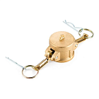 Камлок латунный тип DC, заглушка для ниппеля 1/2", TL50DCBR TITAN LOCK