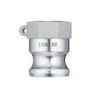 Камлок алюминиевый тип А серия "EcoLine" ниппель, внутр. резьба BSP 1 1/4", TL125AAL-EL TITAN LOCK