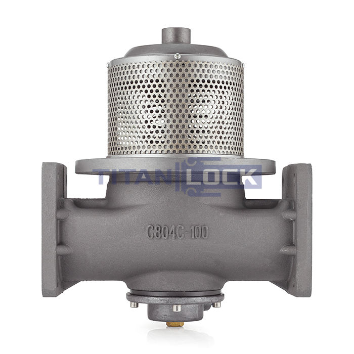 Пневматический донный клапан, Т-образный, алюминий, 4in, TL400PBV-T TITAN LOCK