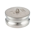 Камлок нержавеющий тип DР, заглушка для розетки 8", AISI304, TL800DPSS TITAN LOCK