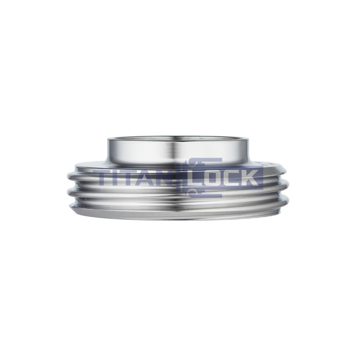 Резьбовой штуцер под приварку DIN 11851, DN20, нерж. сталь 304, TL20THRWS TITAN LOCK