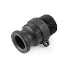 Камлок полипропиленовый тип F ниппель, наружная резьба BSP 1", TL100FPP TITAN LOCK