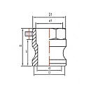 Камлок алюминиевый тип А ниппель, внутр. резьба BSP 5", TL500AAL TITAN LOCK