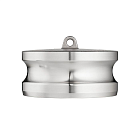 Камлок нержавеющий тип DP, заглушка для розетки 3", AISI316, TL300DPSS316 TITAN LOCK