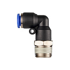Фитинг цанговый угловой 12 мм, наруж. резьба 3/4", пластик, тип PL, TLP-PL12-06 TITAN LOCK