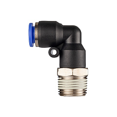 Фитинг цанговый угловой 12 мм, наруж. резьба 3/4", пластик, тип PL, TLP-PL12-06 TITAN LOCK