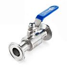 Пищевой шаровый кран полнопроходной типа "clamp-clamp", DN50 нерж. 304, TL50SBV-CL TITAN LOCK