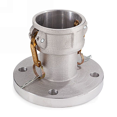 Камлок алюминиевый тип FC, розетка с фланцем 4", TL400FCAL TITAN LOCK