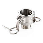 Камлок нержавеющий тип B розетка, наруж. резьба BSP 1", AISI304, TL100BSS TITAN LOCK