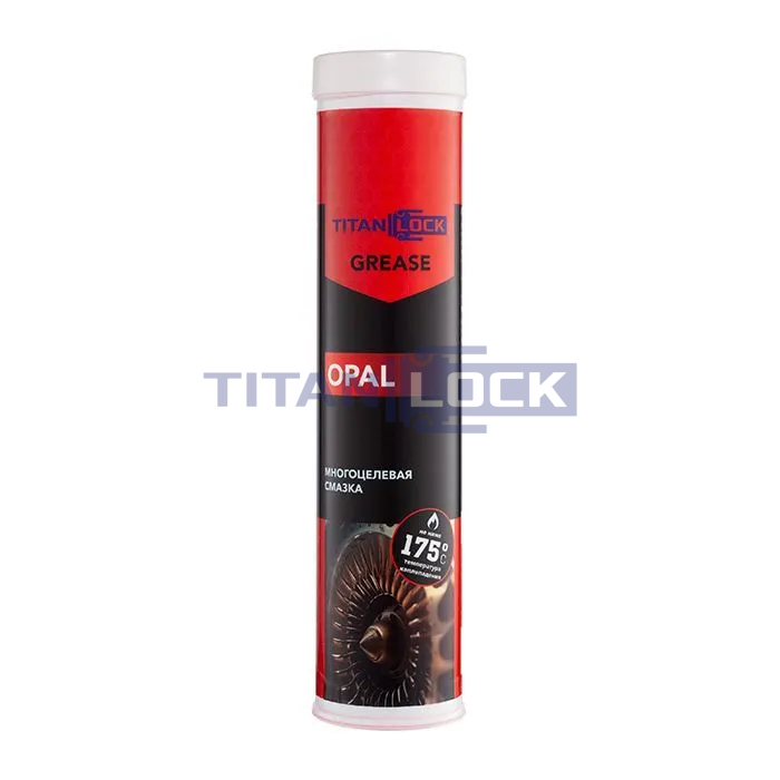 Водостойкая многоцелевая смазка OPAL (LGMT 2), красная, туба 400 мл, TLGREASE-OL04 TITAN LOCK