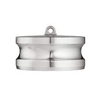 Камлок нержавеющий тип DР, заглушка для розетки 5", AISI304, TL500DPSS TITAN LOCK