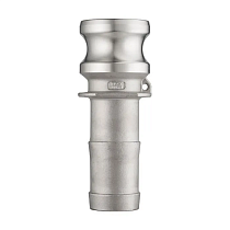 Камлок нержавеющий тип E, ниппель с хвостовиком 2", AISI304, TL200ESS TITAN LOCK